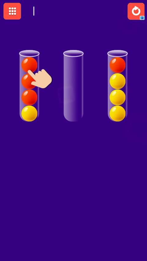 Screenshot N3 of Sorting Balls Browser Game