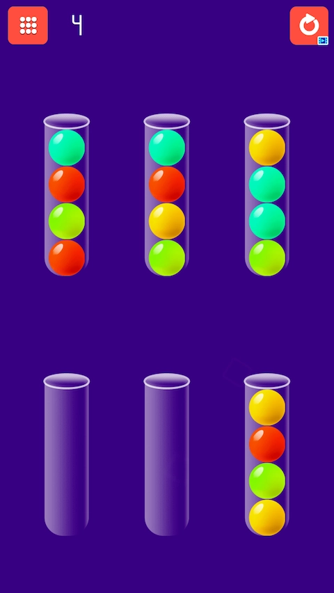 Screenshot N6 of Sorting Balls Browser Game