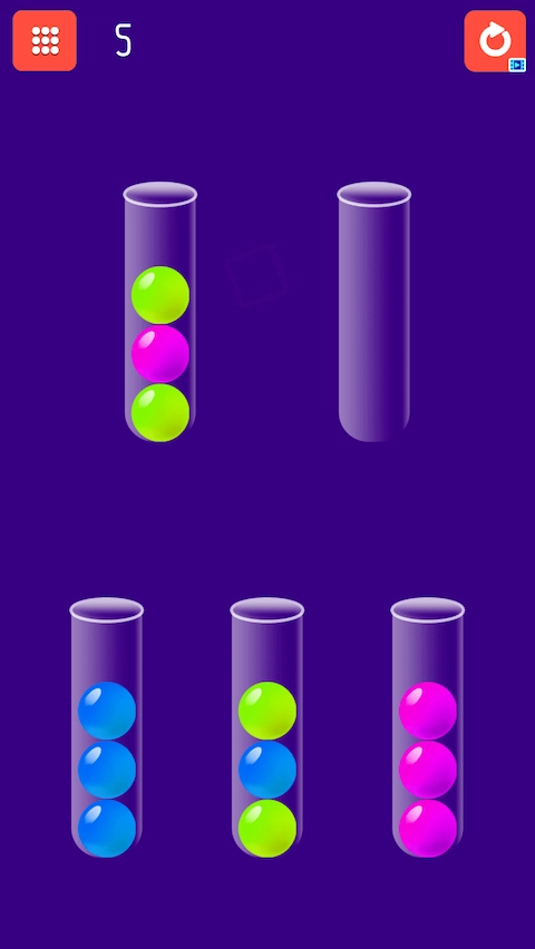 Screenshot N7 of Sorting Balls Browser Game