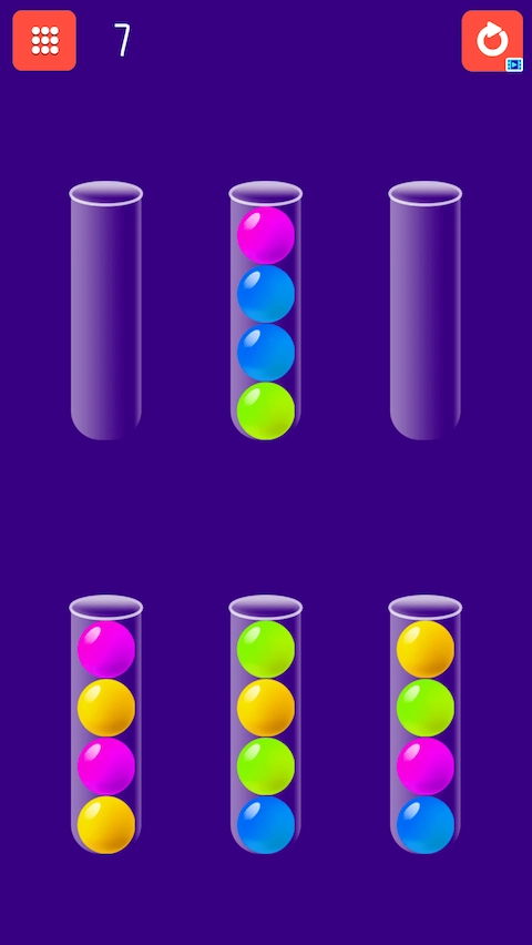 Screenshot N9 of Sorting Balls Browser Game