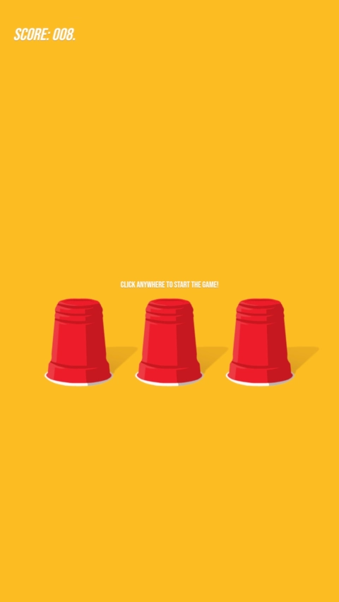 Screenshot N1 of Three Cups Browser Game