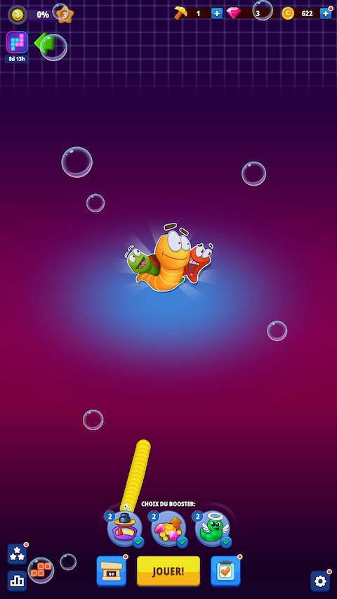 Screenshot N1 of Worm Hunt Browser Game