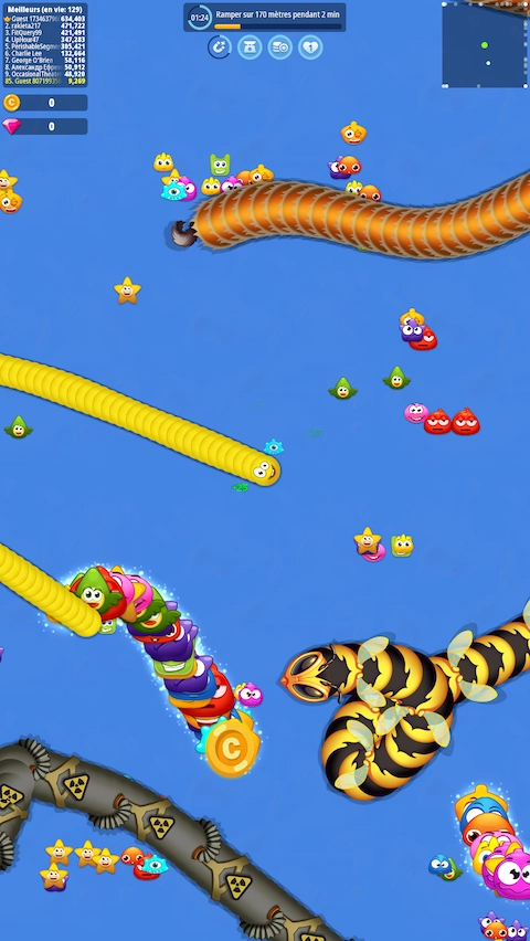 Screenshot N5 of Worm Hunt Browser Game