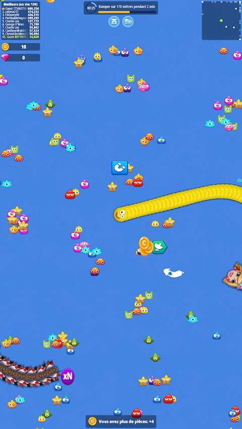 Screenshot N7 of Worm Hunt Browser Game