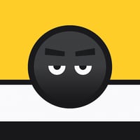 Icon of Falling Black Ball Game