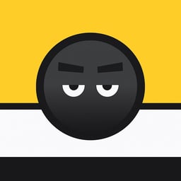 Icon of Falling Black Ball Game