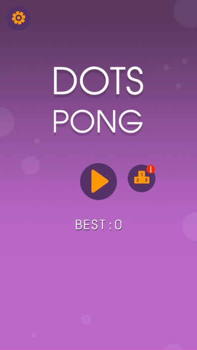 Screenshot N1 of Dots Pong Game