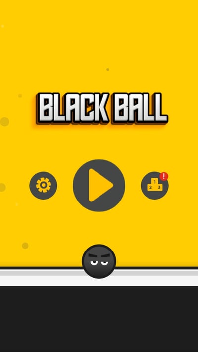 Screenshot N1 of Falling Black Ball Game