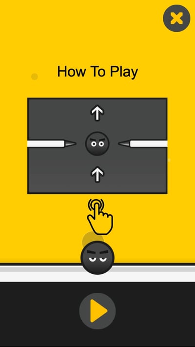 Screenshot N2 of Falling Black Ball Game