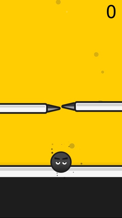 Screenshot N3 of Falling Black Ball Game